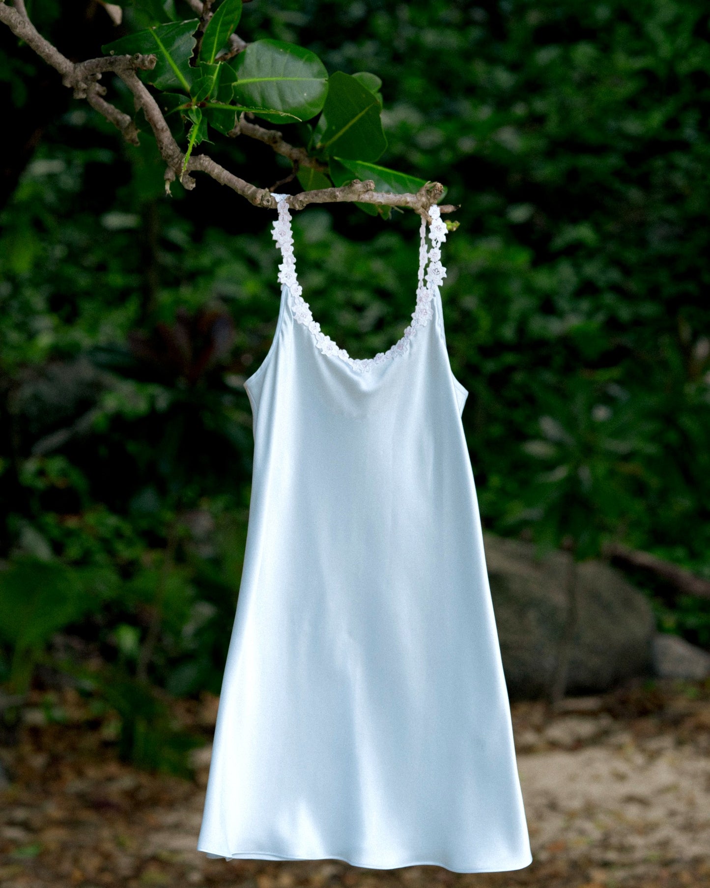 ANIMARA Floral Lace-trimmed Silk Mini Dress