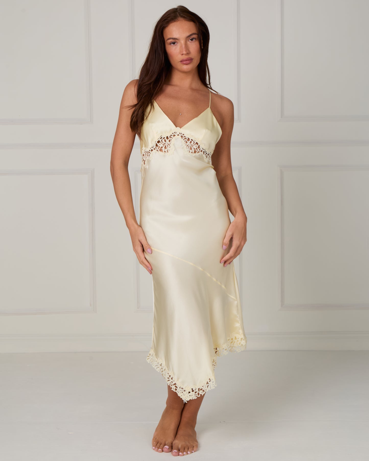 Lumora - Silk Lace Slip Dress