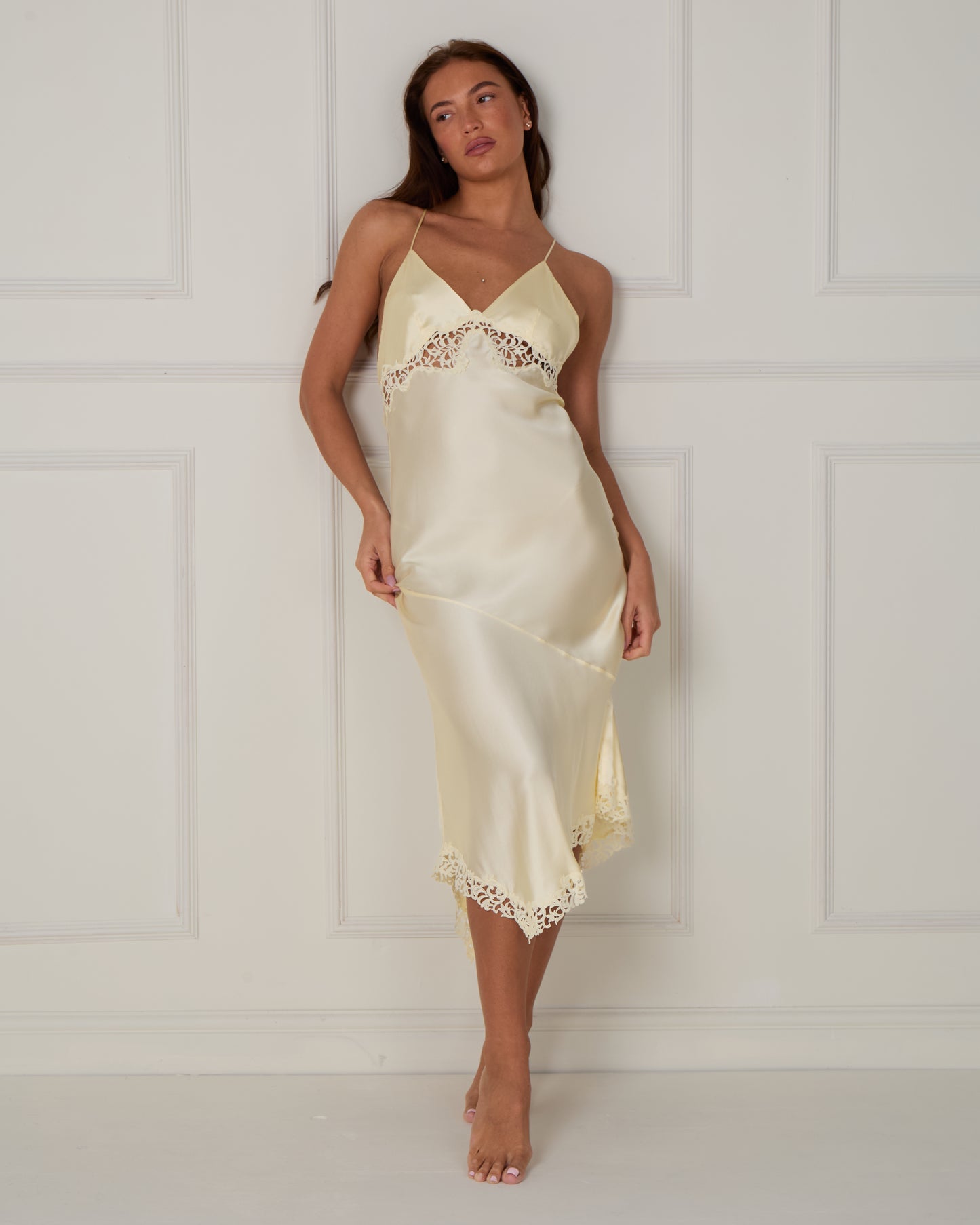 Lumora - Silk Lace Slip Dress