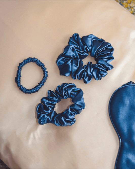 The EVERYDAY Pure Silk Scrunchies Trio