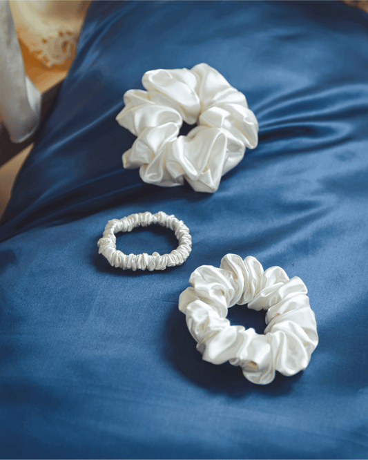 The Everyday Pure Silk Scrunchies Trio